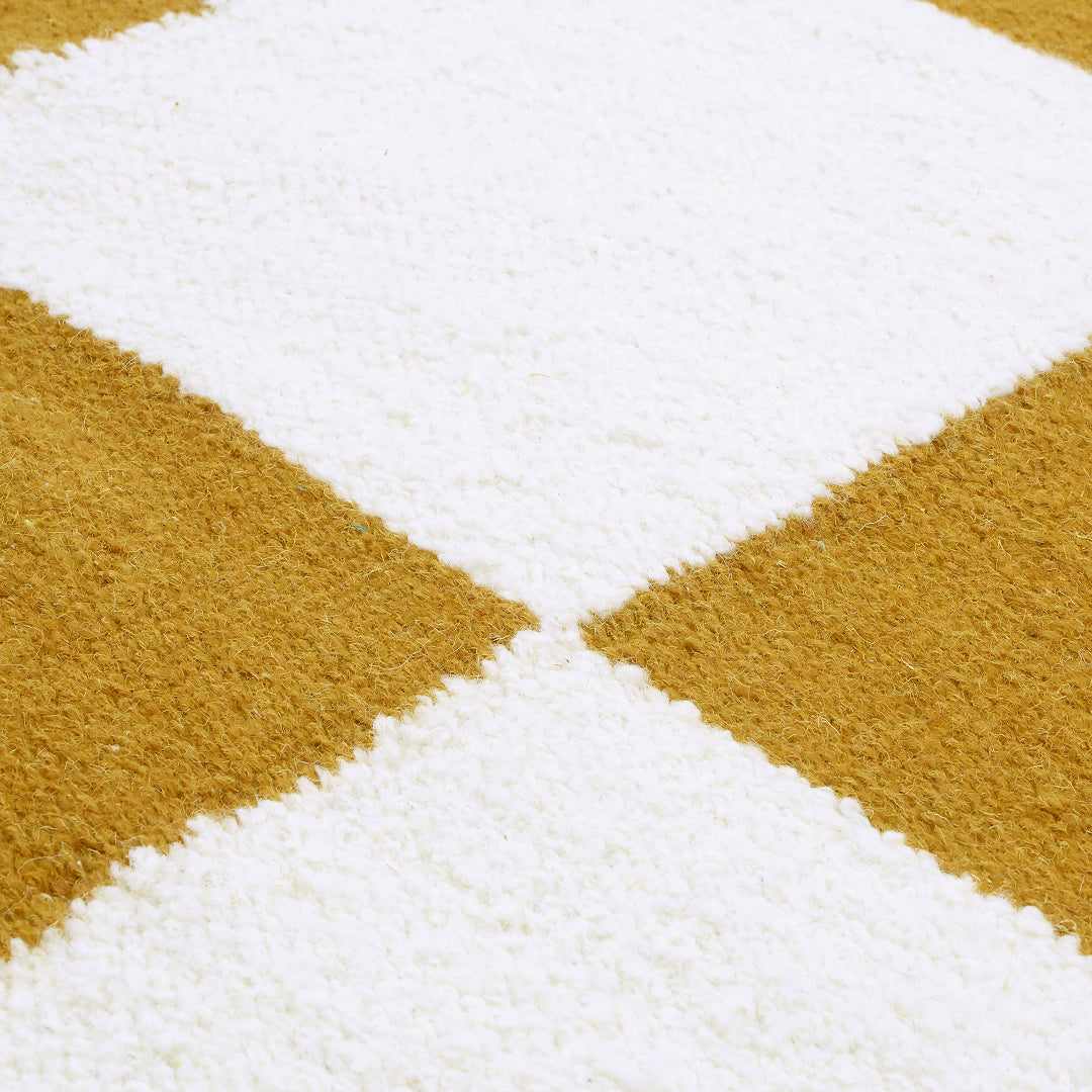 Checkers brent oransje/hvit