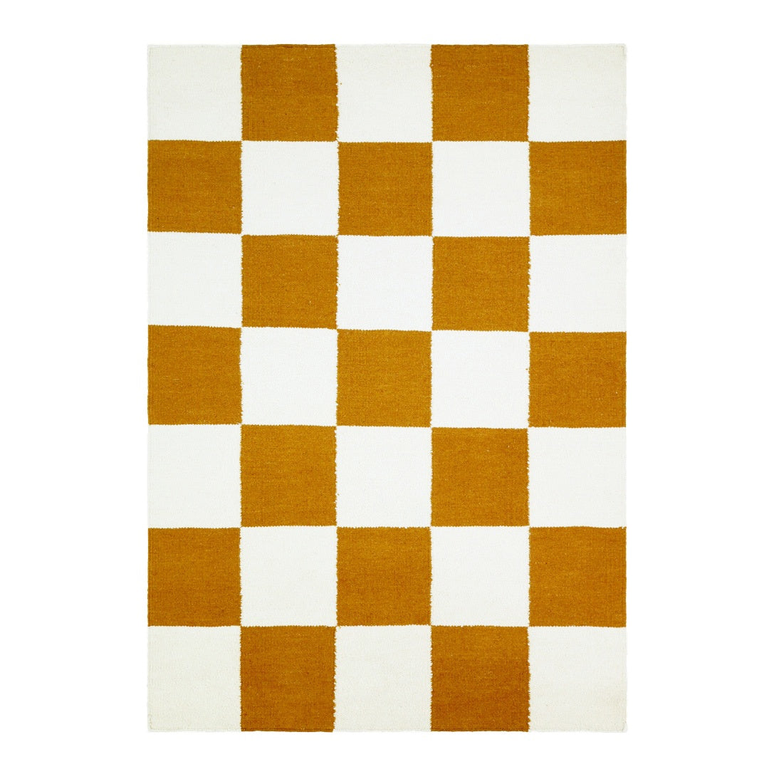 Checkers brent oransje/hvit