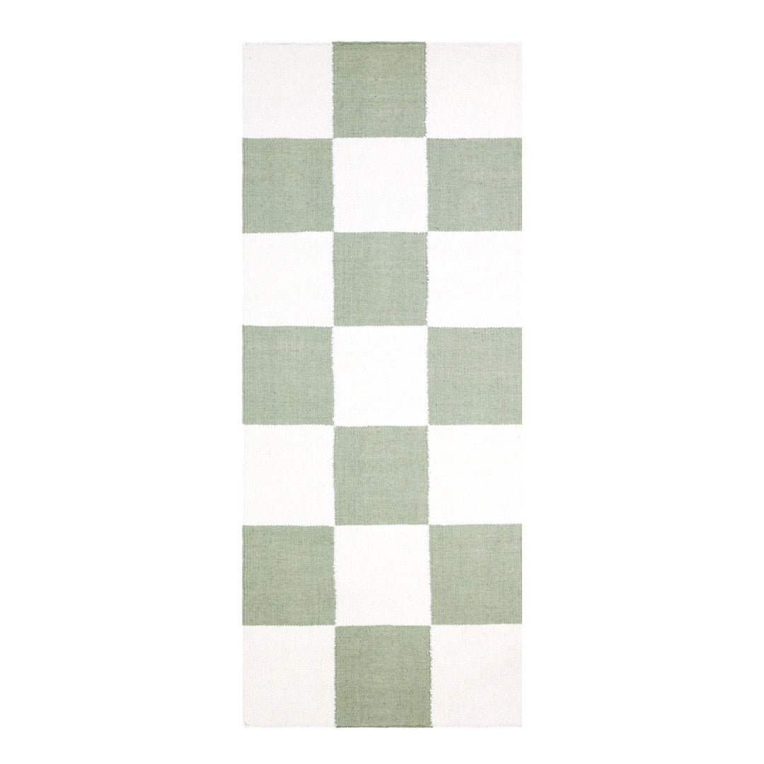 Checkers sage/hvit løper
