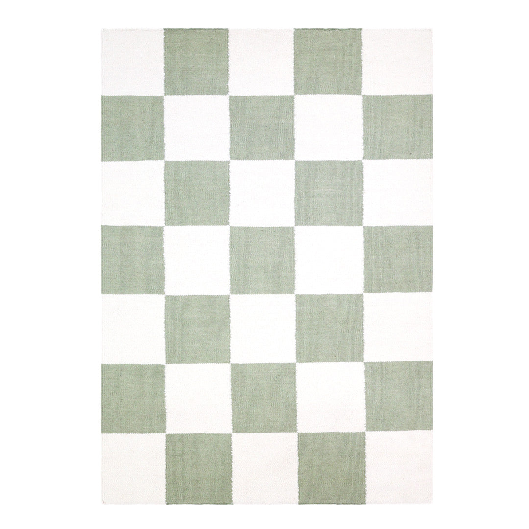 Checkers sage/hvit