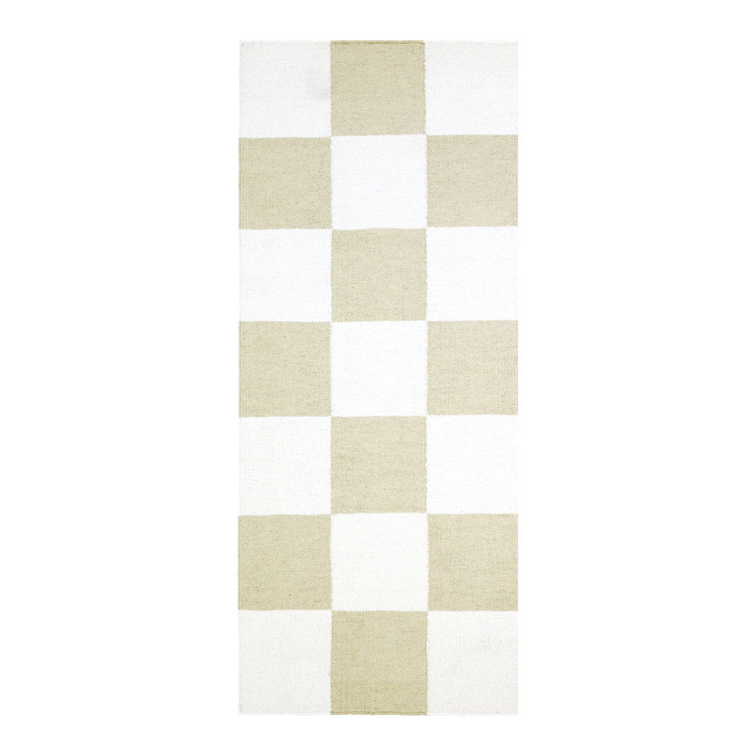 Checkers sand/hvit løpere