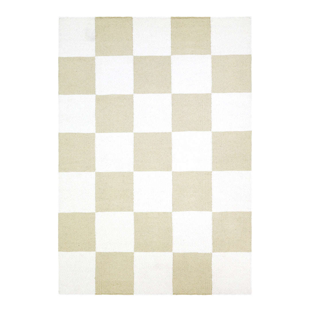 Checkers sand/hvit
