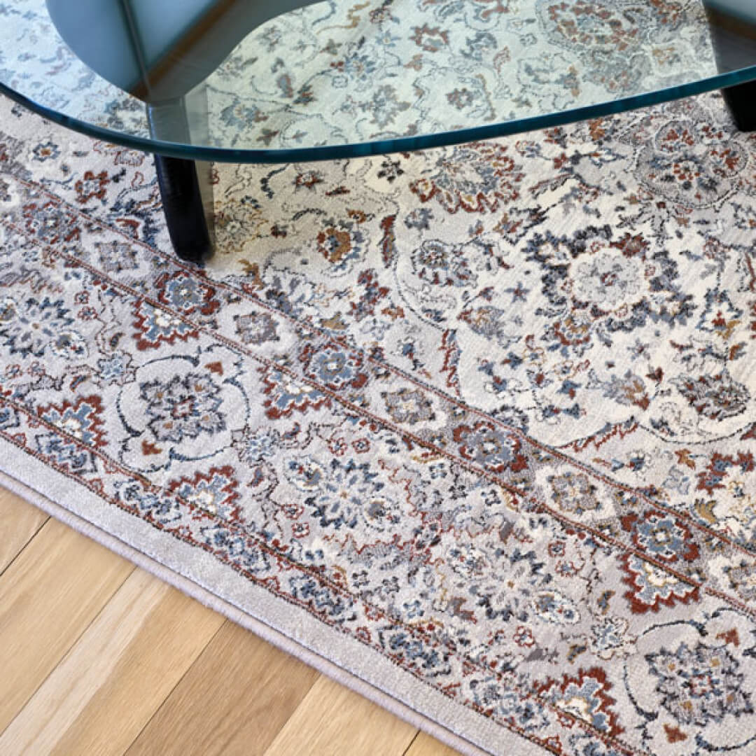 Forli krem/rust teppe