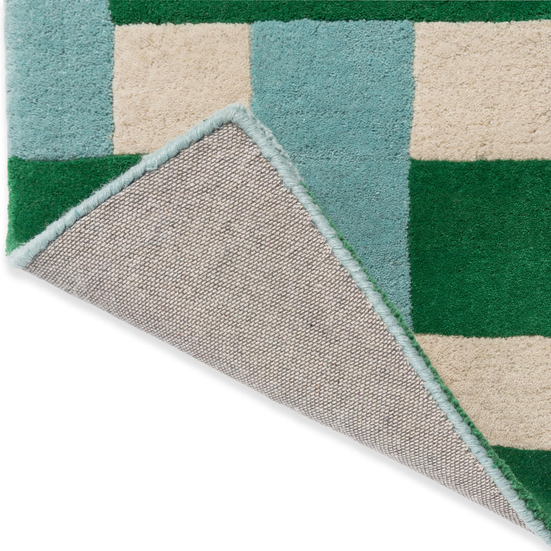 Harlequin Basket Weave emerald/aquamarine
