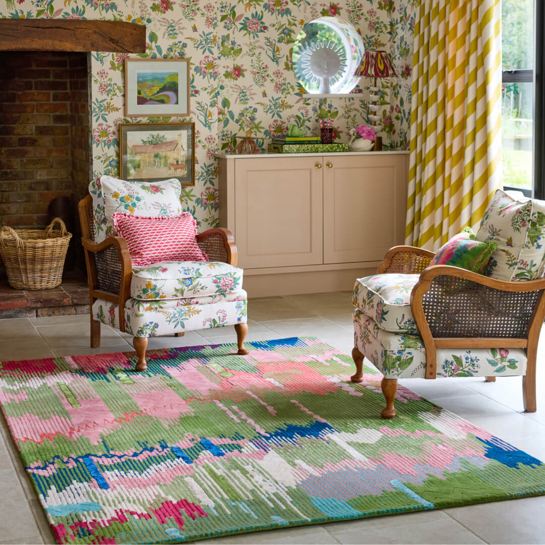 Harlequin Wilderness peridot/emerald