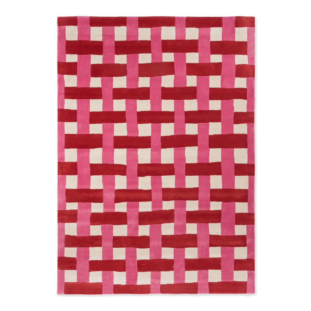 Harlequin Basket Weave coral/rose