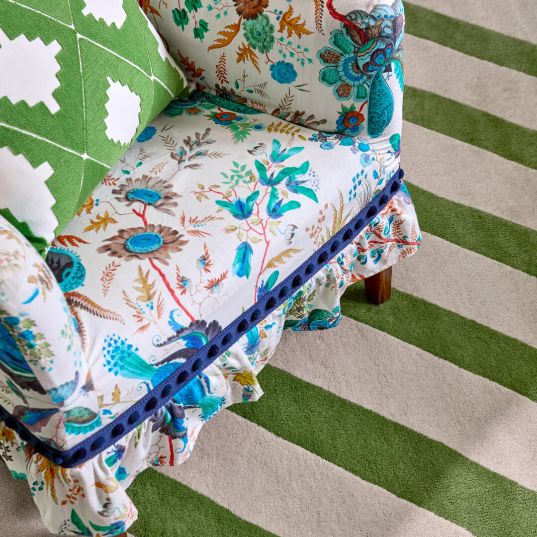 Harlequin Paper Straw peridot