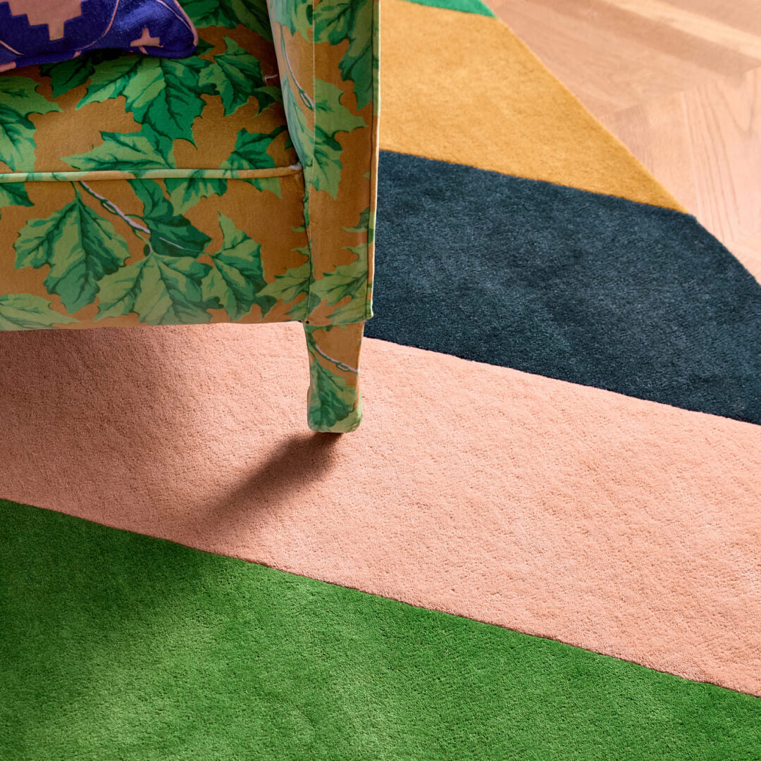 Harlequin Sherbet Stripe emerald/amber