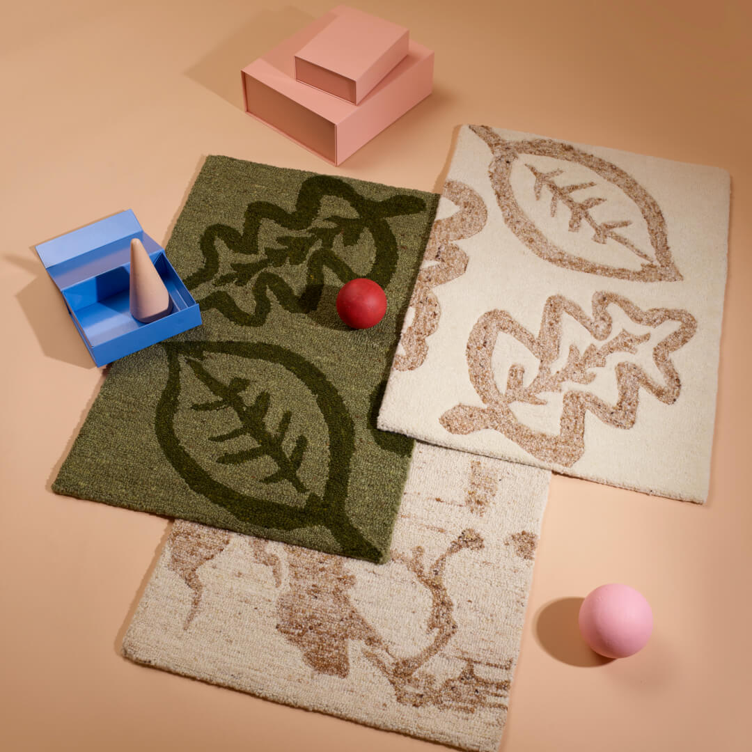 Løvlek hvit dørmatte