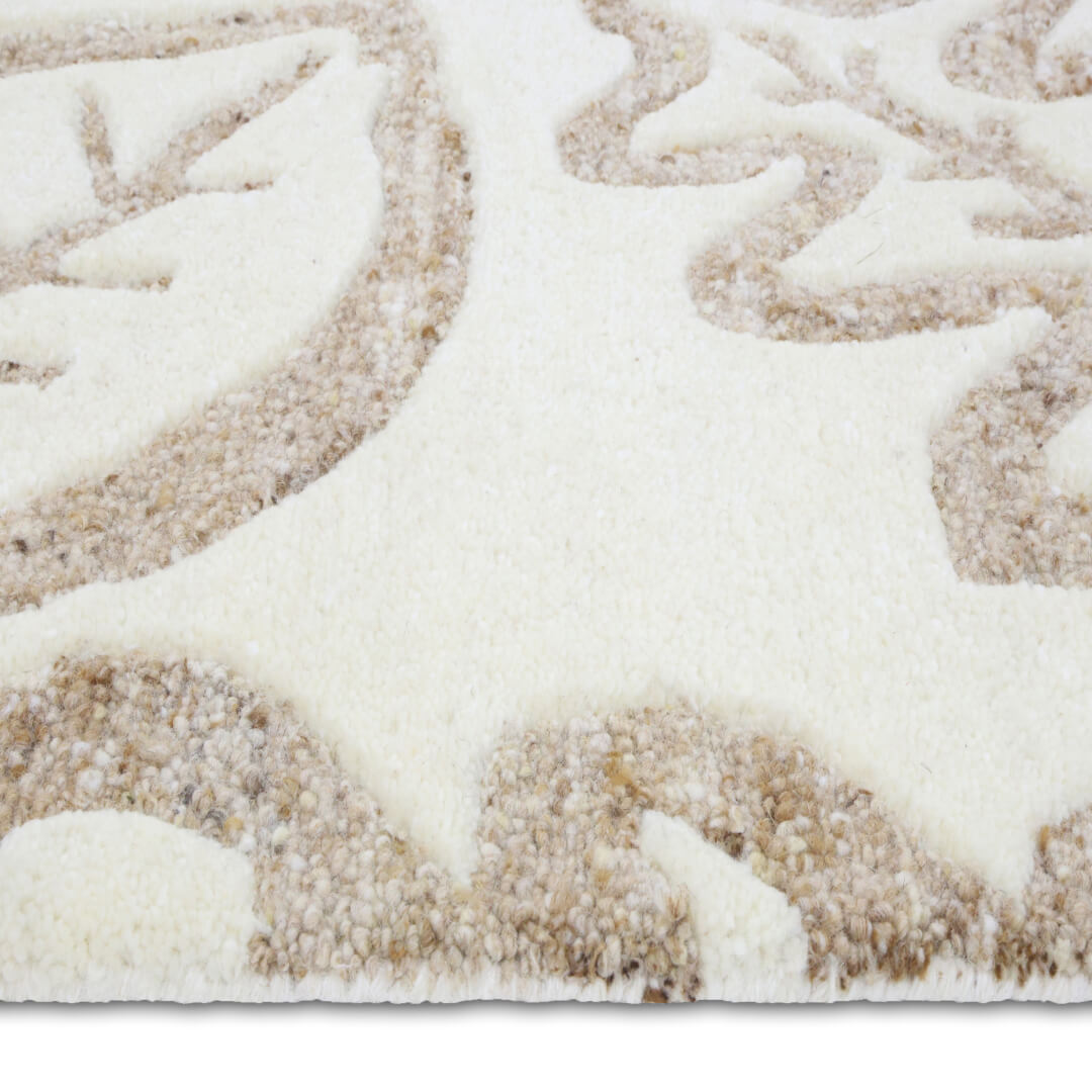 Løvlek hvit dørmatte