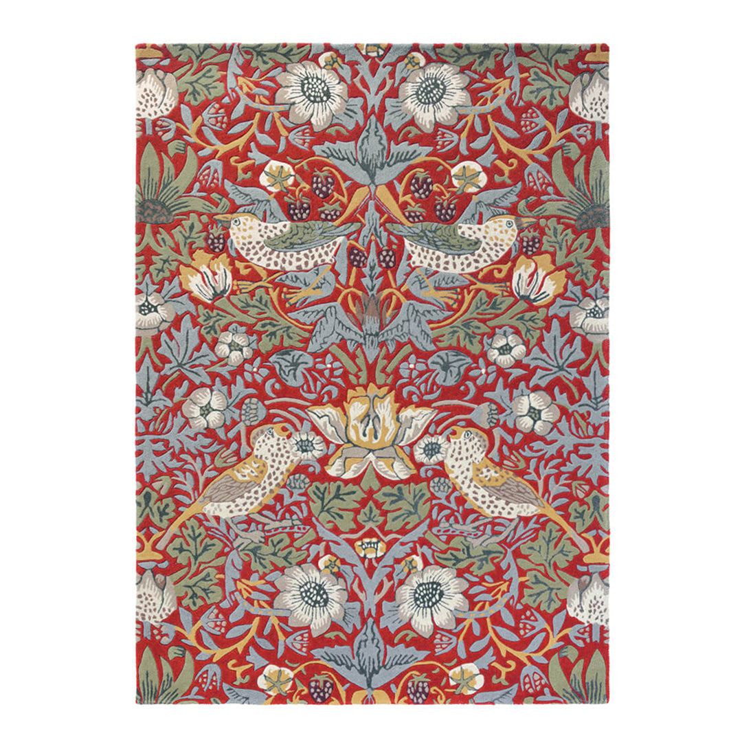 Morris Strawberry Thief Crimson