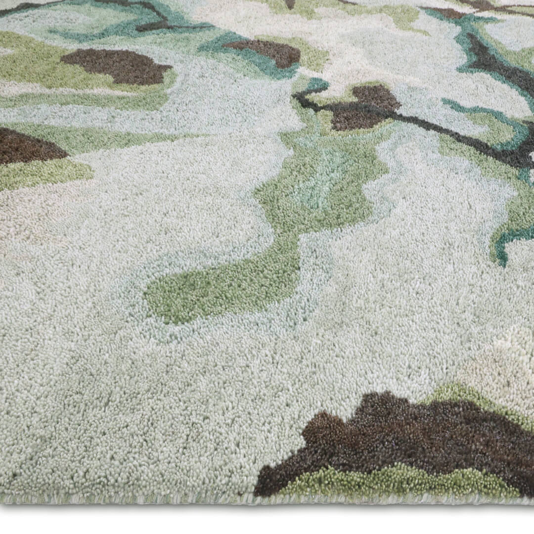 Villeng grønn teppe