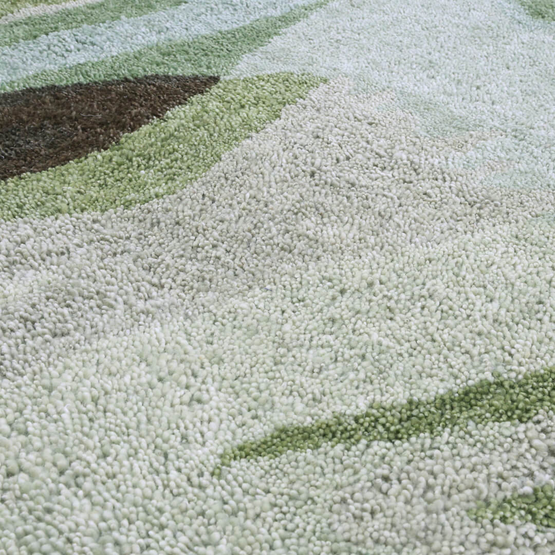 Villeng grønn teppe