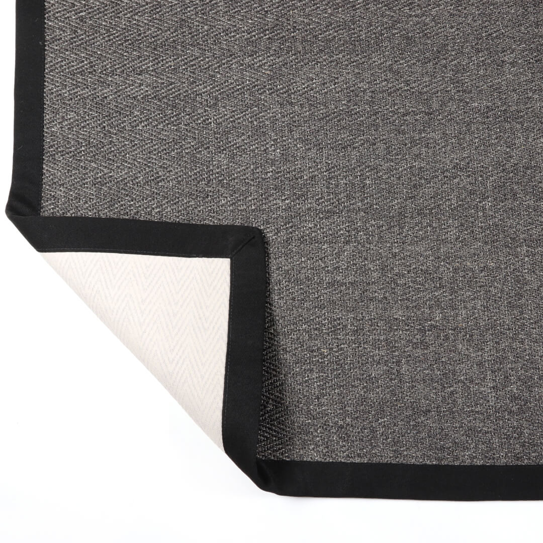 Sisal chevron antrasitt løper