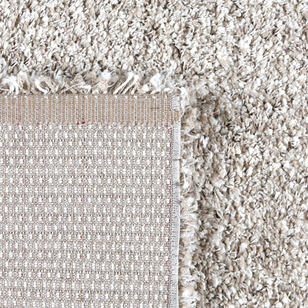 Twilight hvit/lin teppe