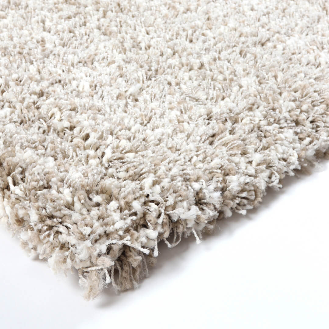 Twilight hvit/lin teppe