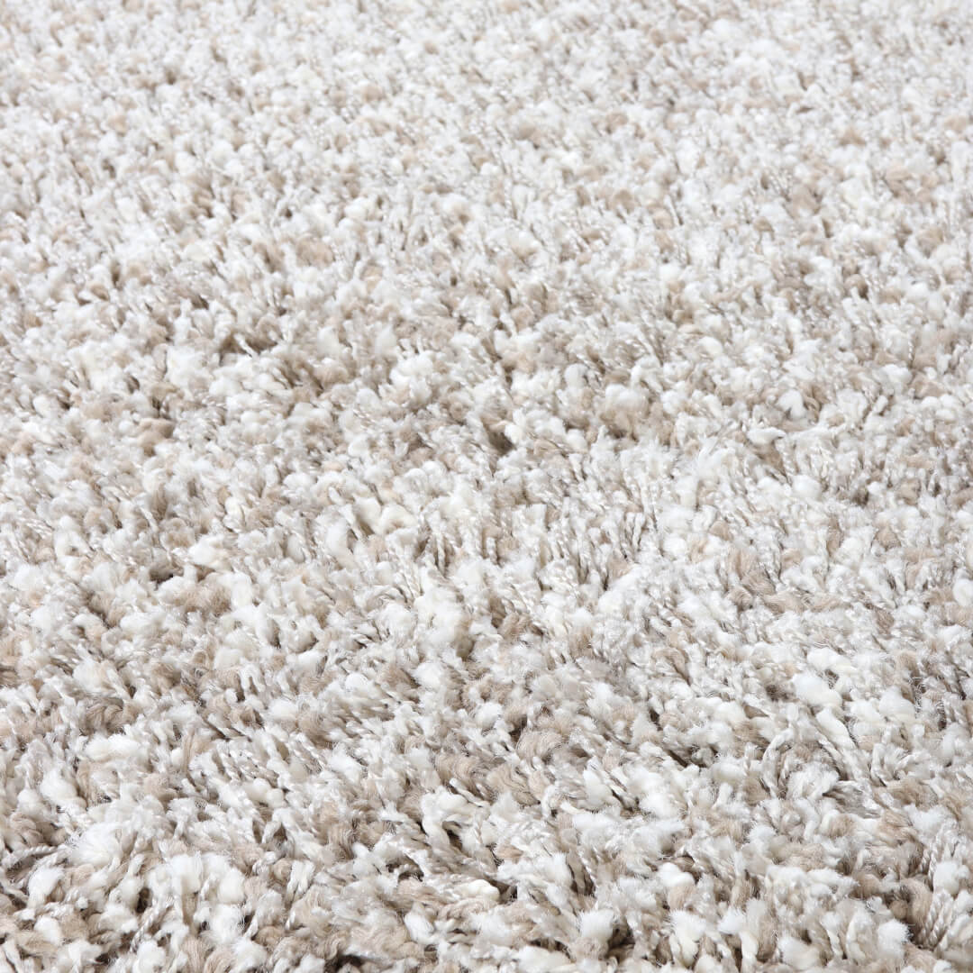 Twilight hvit/lin teppe