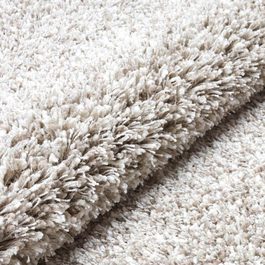 Twilight hvit/lin teppe