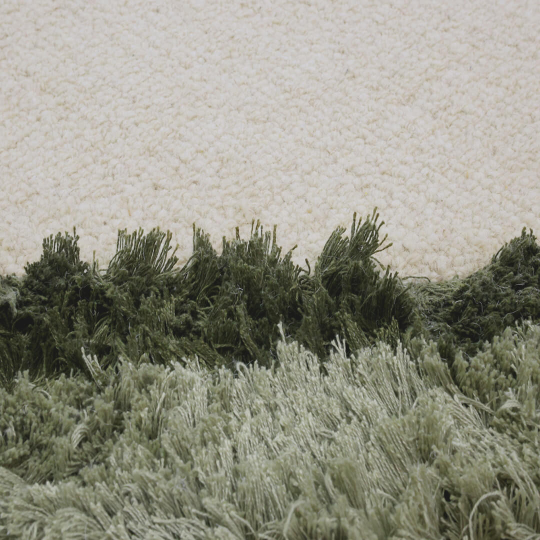 Vireo hvit/grønn teppe