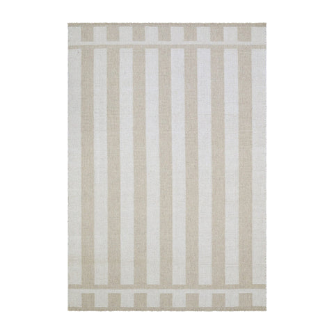 Alden beige/hvit teppe