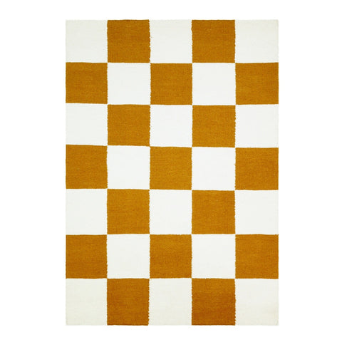 Checkers brent oransje/hvit