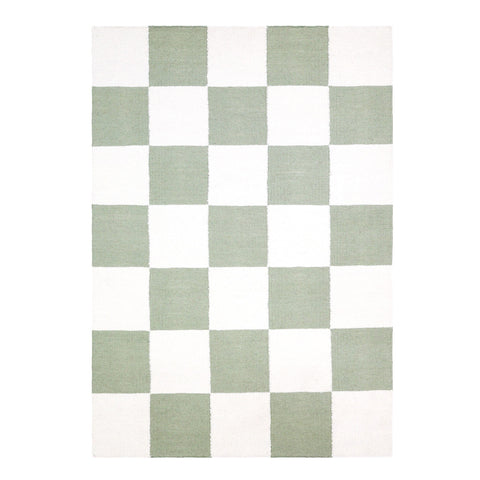 Checkers sage/hvit